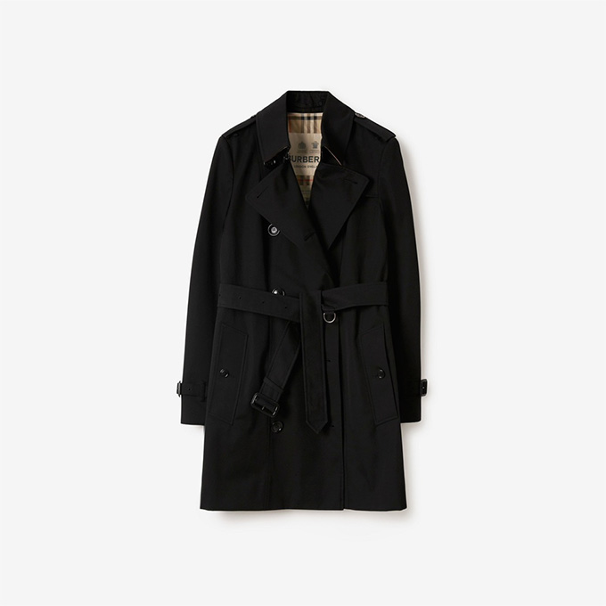 burberry chelsea heritage short gabardine trench coat